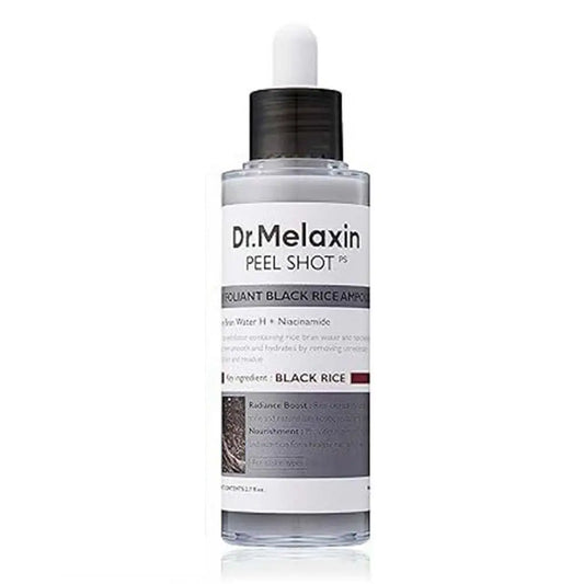Korean Dr. Melaxin Peel Shot White and Black Rice Exfoliating Essence Moisturizing Gentle Exfoliation Soften Serum Skin Care