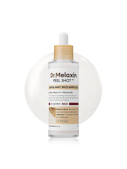 Dr. Melaxin Peel Shot White and Black Rice Exfoliating Essence